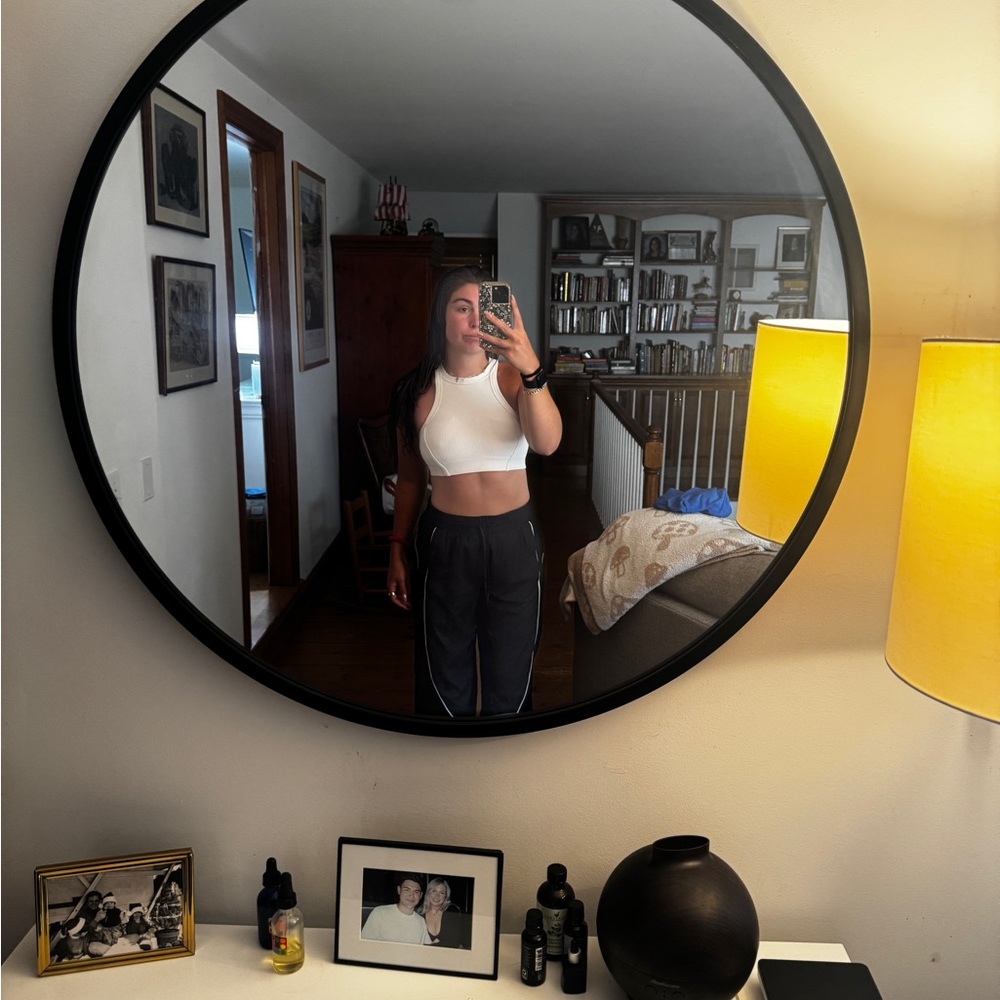 White Ribbed Sports Bra - Picture 3 of 3